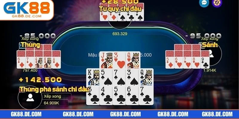 Nắm được mẹo xếp bài giúp người chơi dễ dàng đánh bại đối thủ